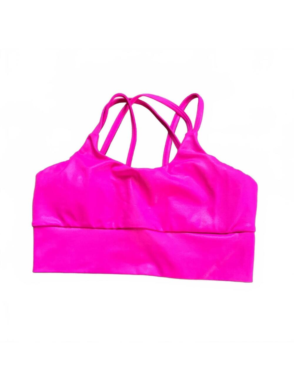 FP Pink Strappy Sports Bra Size Large